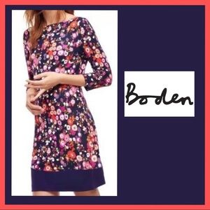 Boden Olivia Day Poppy Print Shift Dress size 8